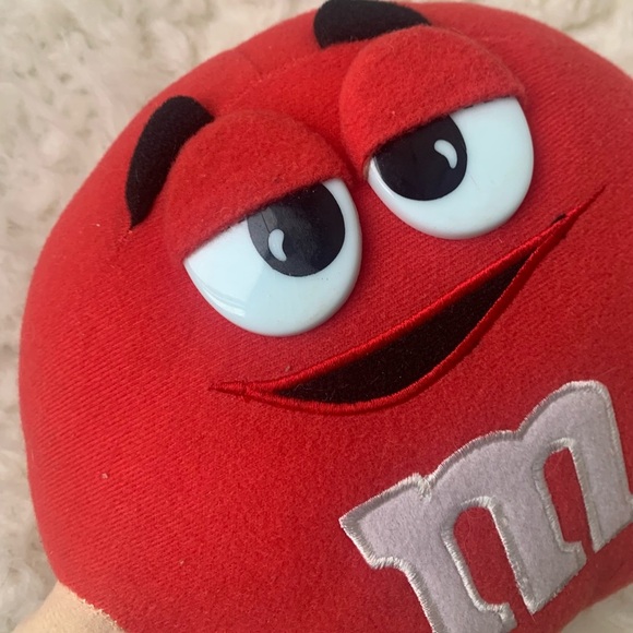 VTG Y2K Nanco Red M&M’S Candy Stuffed Plush Toy With Tags 13" - Picture 2 of 10